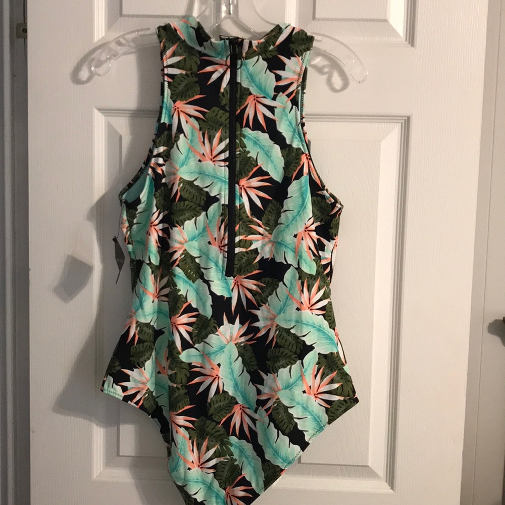 Island High Neck Swim